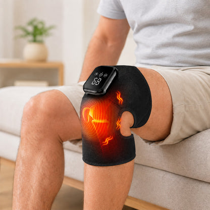 Soothing warmth and gentle massage, wrapped around your whole knee.