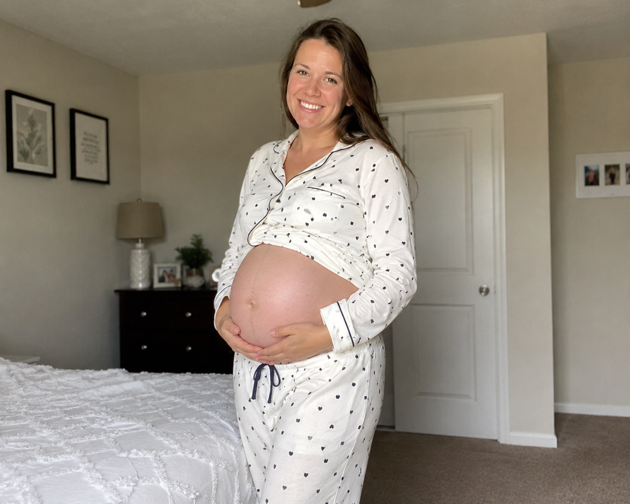 Jenny now, at 30 weeks pregnant.